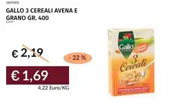 Prezzemolo e Vitale Gallo 3 cereali avena e grano offerta