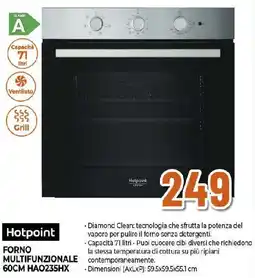 Ipercoop Hotpoint FORNO MULTIFUNZIONALE 60CM HAO235HX offerta