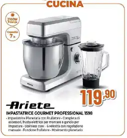 Ipercoop Ariete impastatrice gourmet professional 1598 offerta