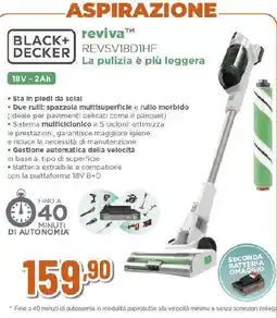 Ipercoop BLACK+ DECKER reviva REVSV18D1HF La pulizia è più leggera offerta