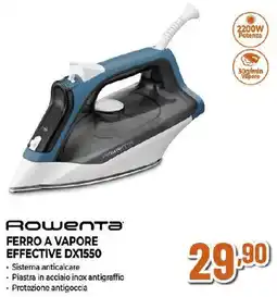 Ipercoop Rowenta FERRO A VAPORE EFFECTIVE DX1550 offerta