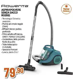 Ipercoop Rowenta ASPIRAPOLVERE SENZA SACCO RO2932 offerta