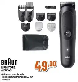 Ipercoop BRAUN RIFINITORE AIO5540 offerta
