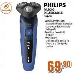 Ipercoop PHILIPS RASOIO RICARICABILE S5466 offerta