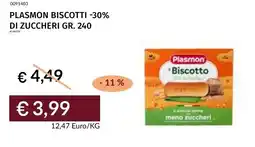 Prezzemolo e Vitale Plasmon biscotti -30% di zuccheri offerta