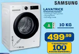 Euronics SAMSUNG LAVATRICE WW10FG5U34AEET offerta