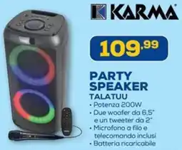 Euronics Karma party speaker talatuu offerta