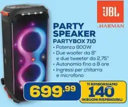 Euronics JBL PARTY SPEAKER PARTYBOX 710 offerta
