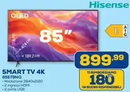 Euronics Hisense SMART TV 4K 85E79NQ offerta