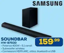Euronics SAMSUNG SOUNDBAR HW-B750D offerta