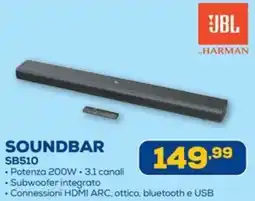 Euronics JBL SOUNDBAR SB510 offerta