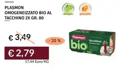 Prezzemolo e Vitale Plasmon omogeneizzato bio al tacchino offerta
