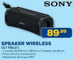 Euronics SONY SPEAKER WIRELESS ULT FIELD 1 offerta