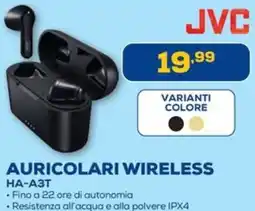 Euronics JVC AURICOLARI WIRELESS HA-A3T offerta