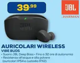 Euronics JBL Auricolari wireless vibe buds offerta