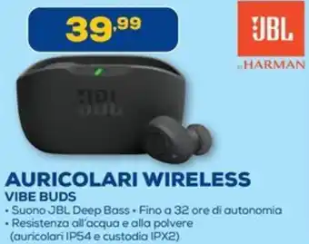 Euronics JBL Auricolari wireless vibe buds offerta