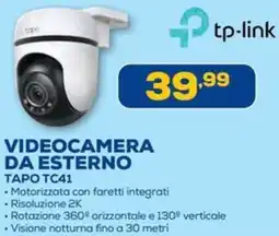 Euronics tp-link VIDEOCAMERA DA ESTERNO TAPO TC41 offerta
