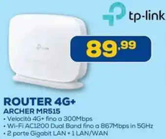 Euronics tp-link ROUTER 4G+ ARCHER MR515 offerta