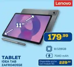 Euronics Lenovo TABLET IDEA TAB ZAFR0405SE offerta