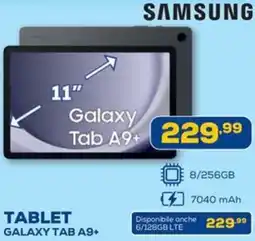 Euronics Samsung tablet galaxy tab A9+ offerta