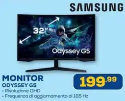 Euronics Samsung monitor odyssey g5 offerta