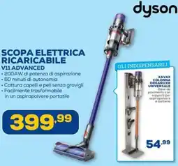 Euronics Dyson scopa elettrica ricaricabile v11 advanced offerta