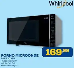 Euronics Whirlpool FORNO MICROONDE MWP303SB offerta