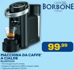 Euronics Borbone macchina da caffe a cialde bluemoon offerta