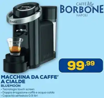 Euronics Borbone macchina da caffe a cialde bluemoon offerta