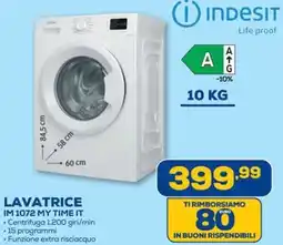 Euronics INDESIT LAVATRICE IM 1072 MY TIME IT offerta