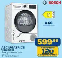Euronics BOSCH ASCIUGATRICE WQG24201IT offerta