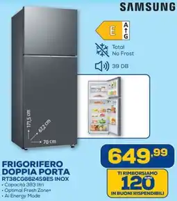 Euronics SAMSUNG FRIGORIFERO DOPPIA PORTA RT38CG662459ES INOX offerta