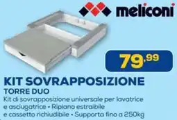 Euronics Meliconi kit sovrapposizione torre duo offerta