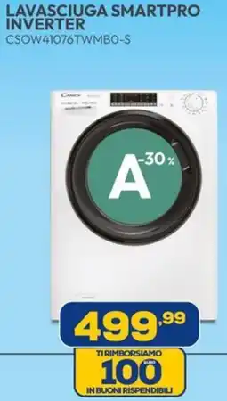 Euronics CANDY LAVASCIUGA SMARTPRO INVERTER CSOW41076TWMBO-S offerta