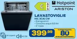 Euronics Hotpoint ARISTON LAVASTOVIGLIE HIC 3C41 CW offerta