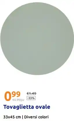 Action Tovaglietta ovale offerta