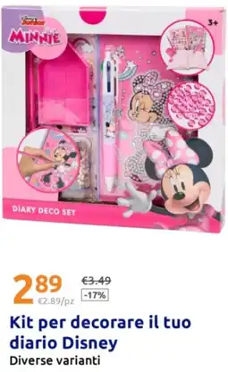 Action Kit per decorare il tuo diario Disney offerta