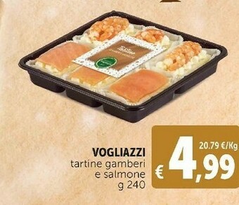 Deco Supermercati Tartine gamberi e salmone 240 g offerta