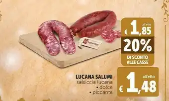 Deco Supermercati Salsiccia lucana dolce offerta