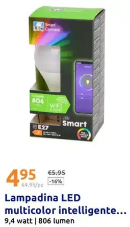 Action Lampadina LED multicolor intelligente offerta