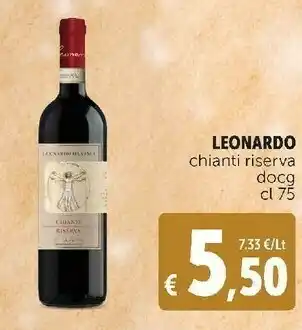 Deco Supermercati Chianti riserva docg 75 cl offerta