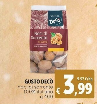 Deco Supermercati Noci di sorrento 100% italiano offerta