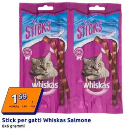 Action Stick per gatti Whiskas Salmone offerta