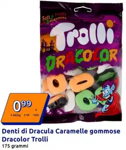 Action Denti di Dracula Caramelle gommose Dracolor Trolli offerta