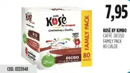 Carico Cash & Carry Kose by kimbo caffè deciso family pack 80 cialde offerta