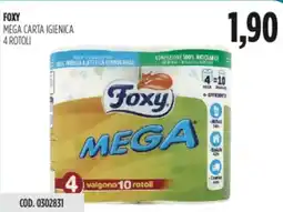 Carico Cash & Carry Foxy mega carta igienica 4 rotoli offerta