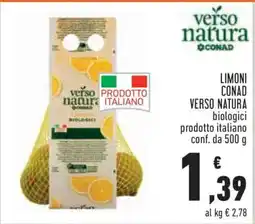 Conad Limoni Conad Verso Natura offerta