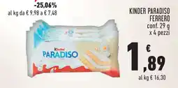 Conad KINDER PARADISO FERRERO offerta