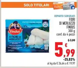 Conad FIORI DI MERLUZZO FINDUS offerta