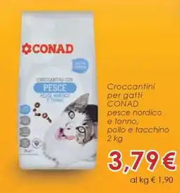 Conad Croccantini per Gatti Conad offerta